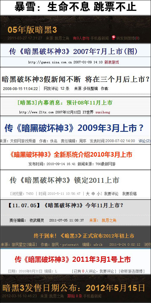 暗黑3图赏 暗黑3跳票历史